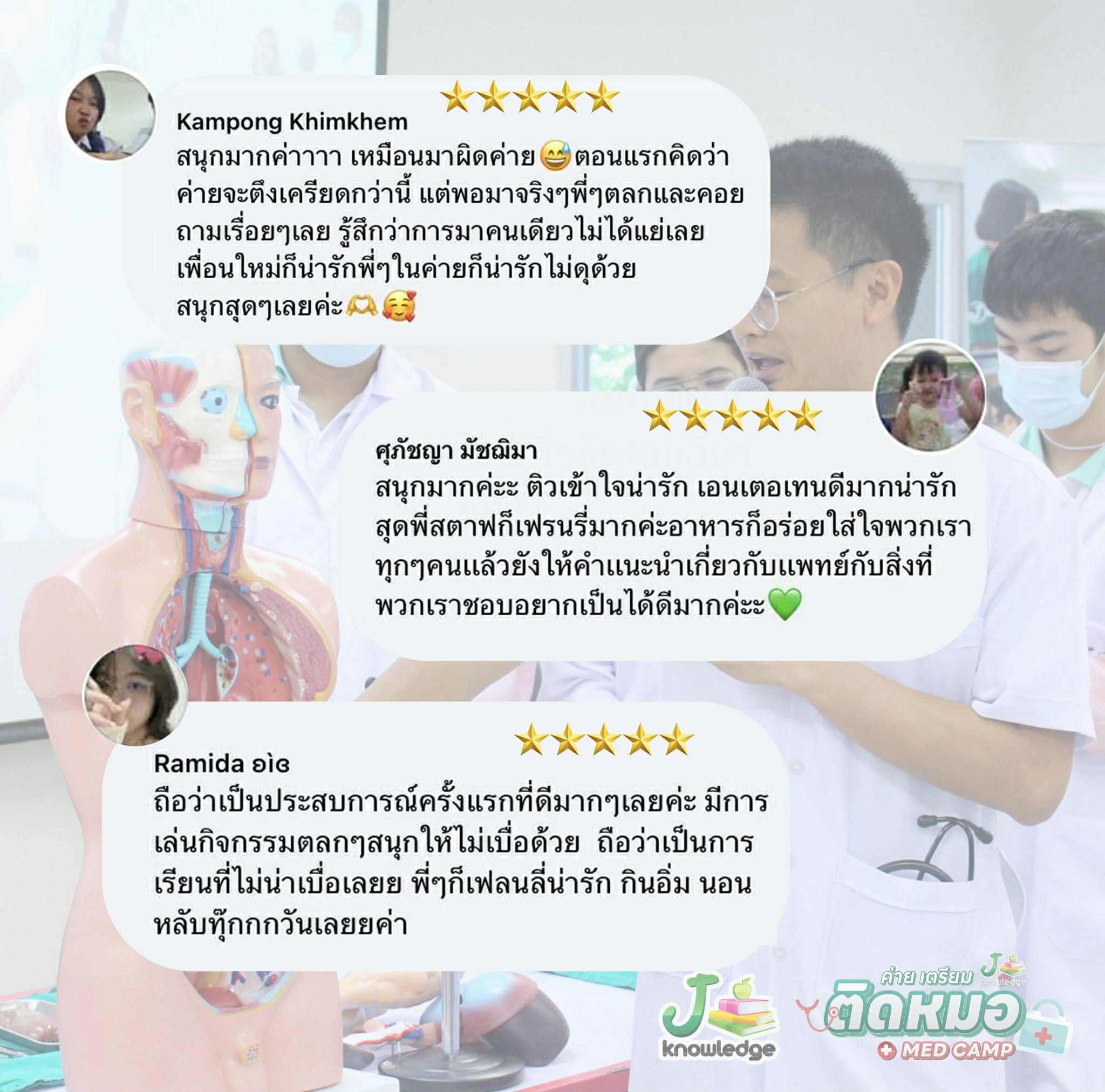 รีวิว กิจกรรมค่าย เตรียม ติด หมอ